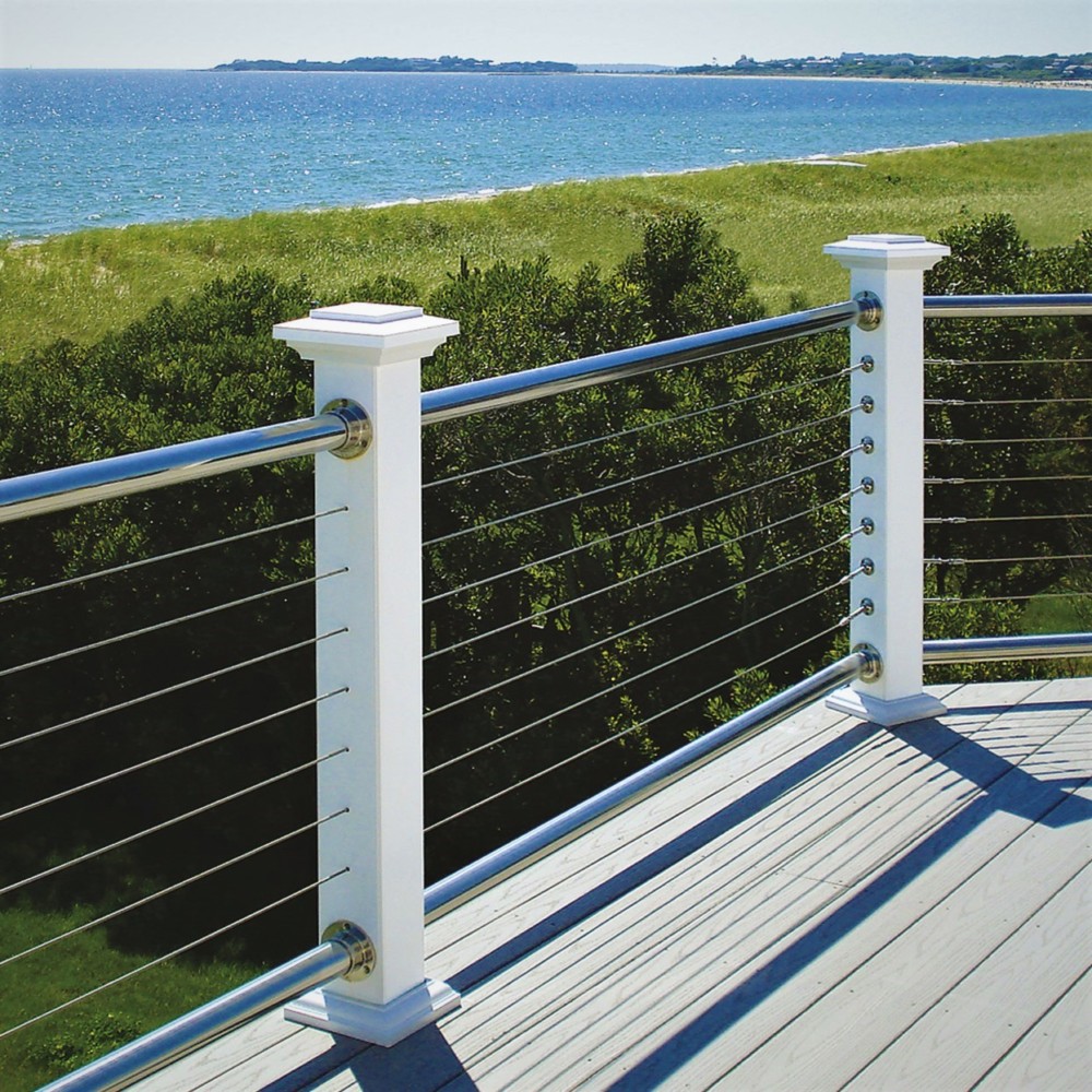 Stainless Steal Cable railing Atlantis Rail Rail-easy Finyl Sales